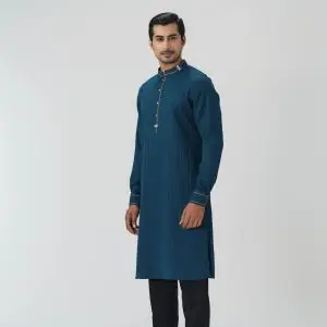 Mens Navy Basic Panjabi