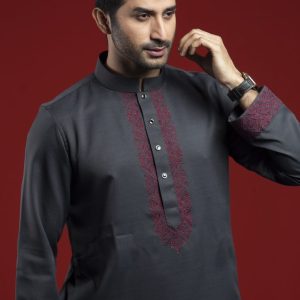 Men's Deep Ash Panjabi